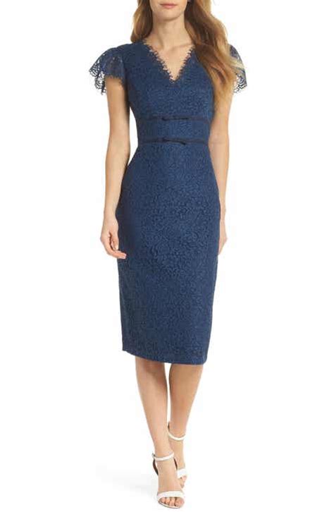 a line navy blue dress|nordstrom navy blue dresses.